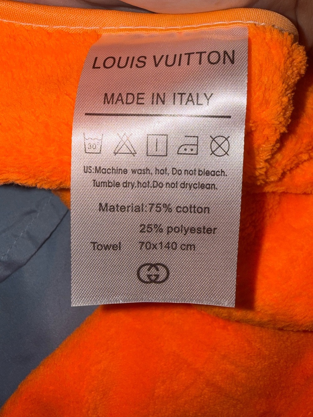 Luxury Inspired Orange Towel Set - Picture 6 of 7